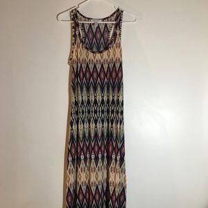 Aztec Long Tank Dress